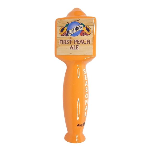 Blue Moon First Peach Ale Seasonal Beer Tap Handle Pub Bar Keg Man Cave Ceramic - Picture 3 of 11